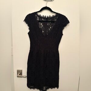 Babaton Elegant Black Lace Dress